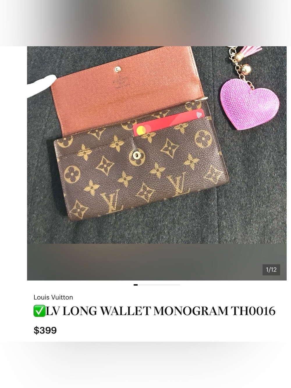 ✅LV BUNDLE LARGE BAG+LONG WALLET LOUIS VUITTON - Picture 9 of 16